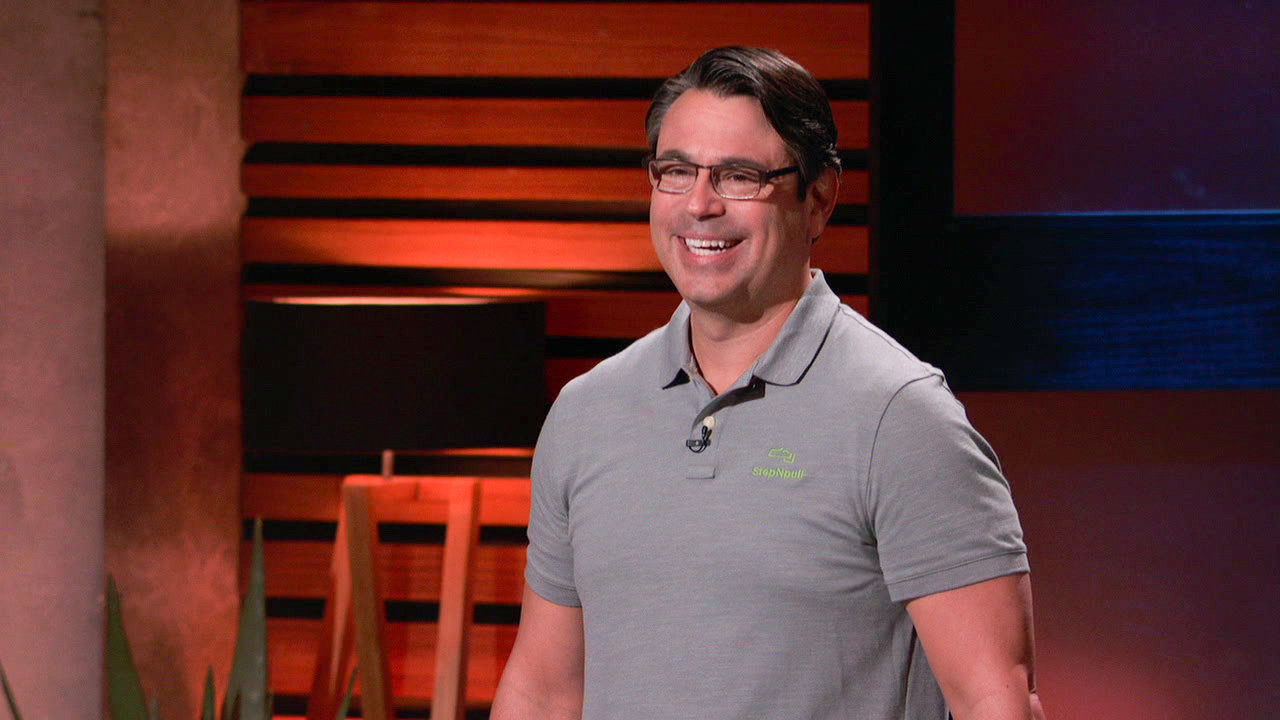 TAKING THE BAIT: StepNpull's Mike Sewell makes his pitch to investors during the April 2 episode of "Shark Tank."